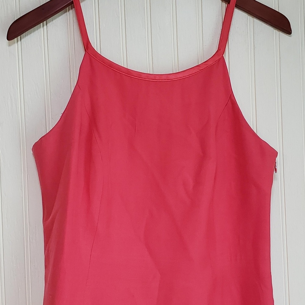 Cache Dress Womens 10 Pink Silk Strappy Backless Bodycon Short Party Cocktail